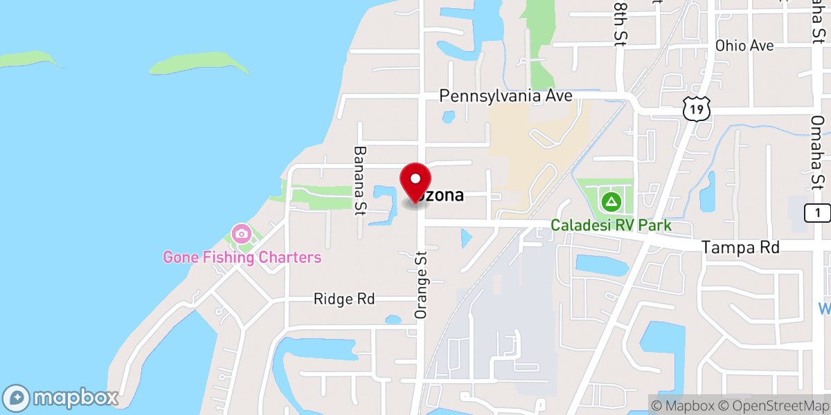 Map showing location of Antiques & Uniques in Ozona