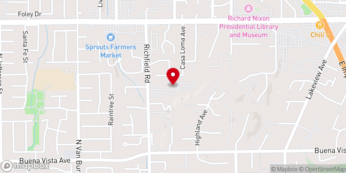 Map showing location of Richfield Community Church
