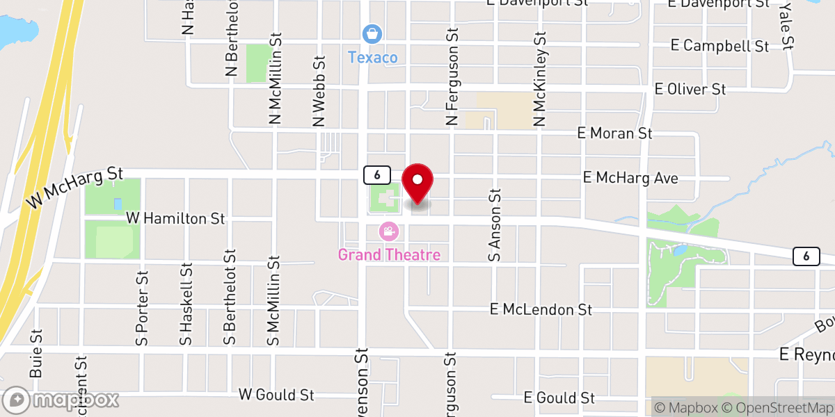 Map showing location of Trinity Student Ministries