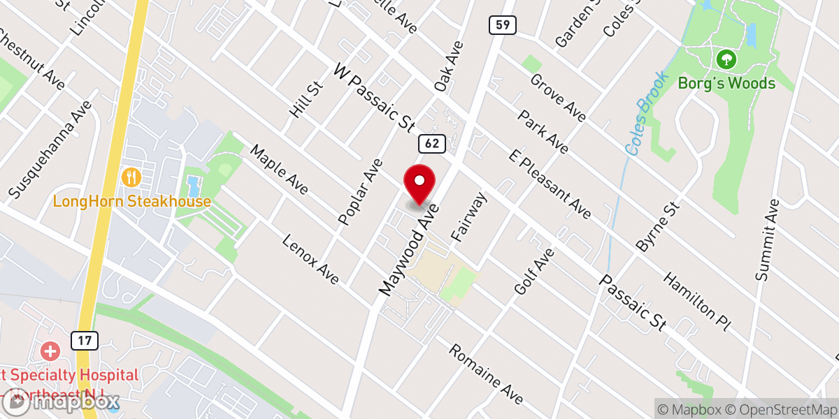 Map showing location of Unity Church of Christ