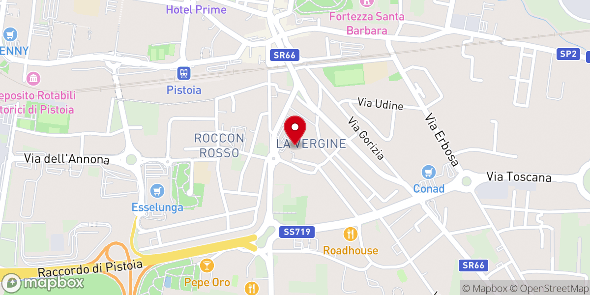 Map showing location of Chiesa delle Sante Maria e Tecla