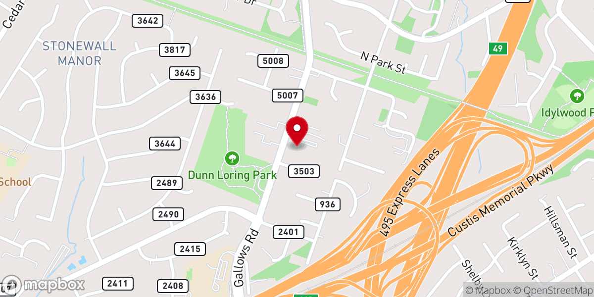 Map showing location of The Vine Church