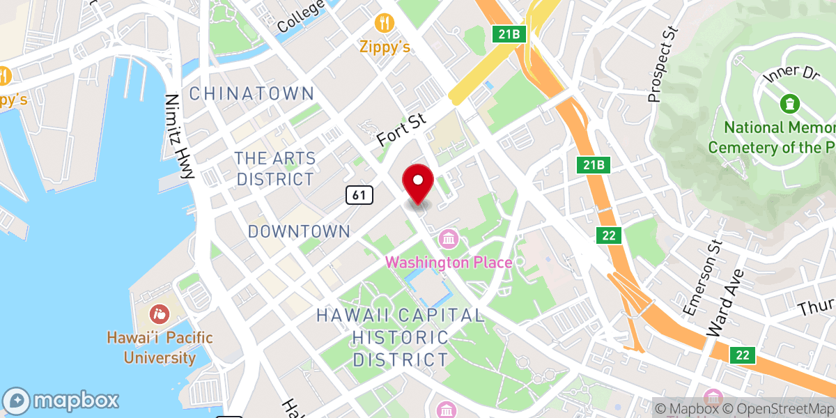 Map showing location of Fountain Of St. Andrew's Cathedral