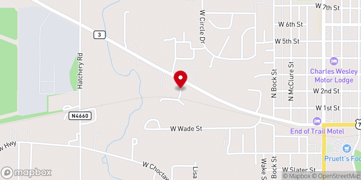 Map showing location of North Highway Church