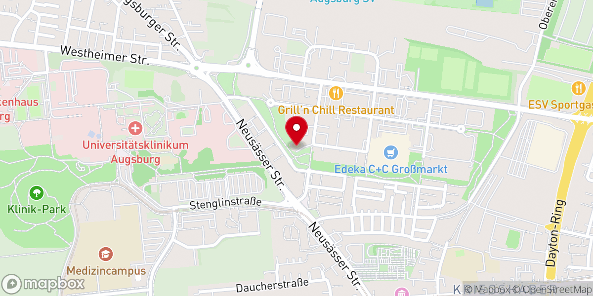 Map showing location of Griechisch-Orthodoxe Kirche Augsburg