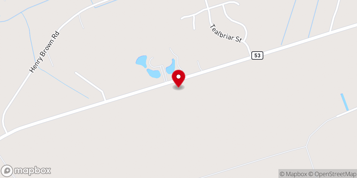 Map showing location of Middle District Missionary Baptist Association