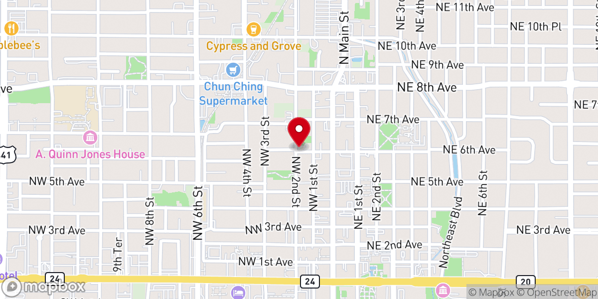 Map showing location of Refuge Church of Our Lord Jesus Christ of the Apostolic Faith