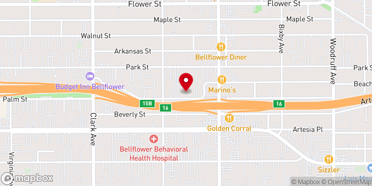 Map showing location of Saint Bernard Catholic Community