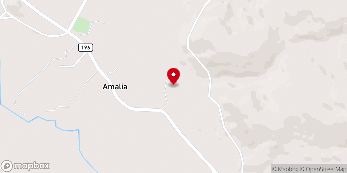 Map showing location of Amalia Community Center