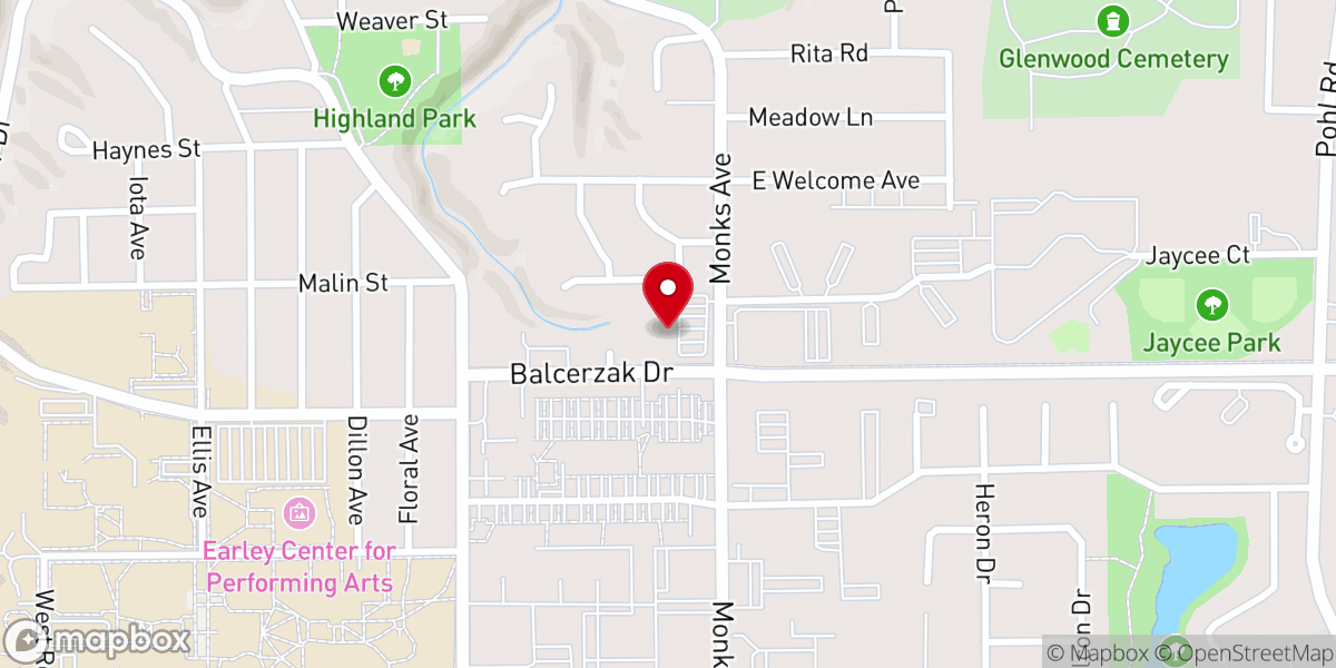 Map showing location of Bethel Church