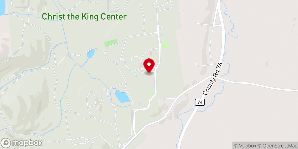 Map showing location of Beaver Cross Ministries