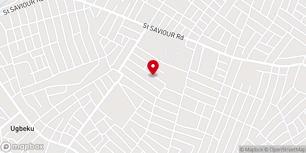 Map showing location of Saving Grace Pentecostal Church Hqtr