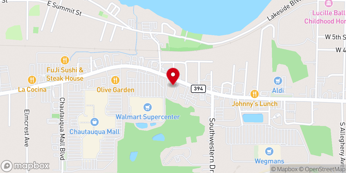 Map showing location of Sacred Heart Church