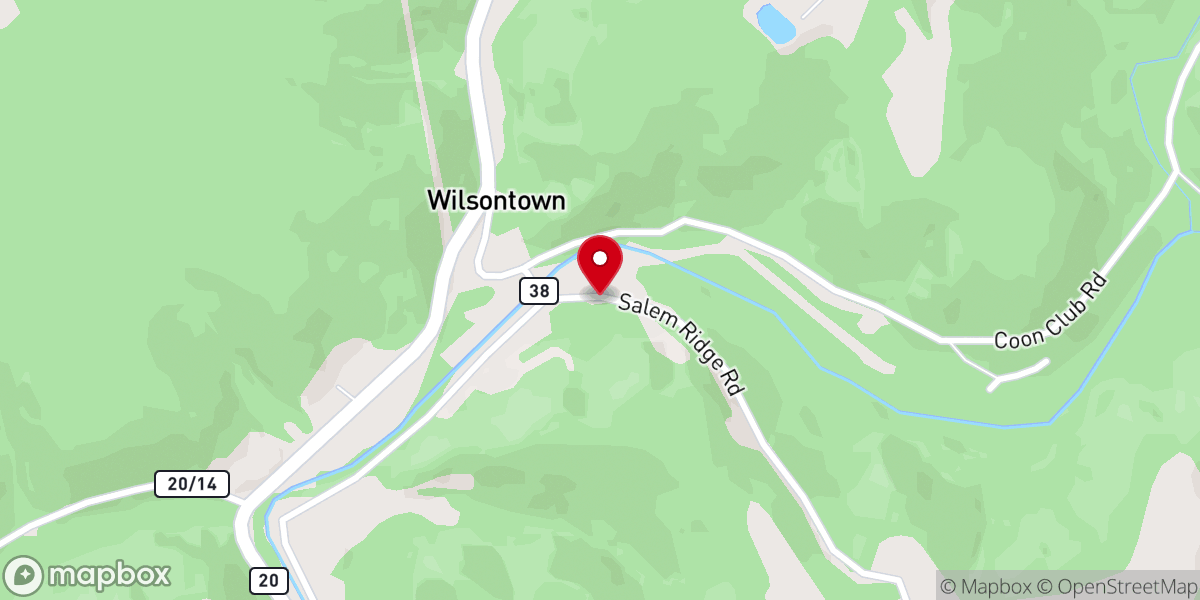 Map showing location of Wilson Chapel
