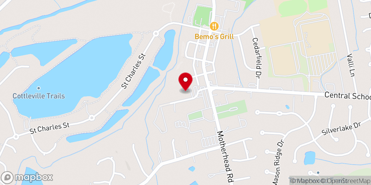 Map showing location of St Joseph Parish Hall