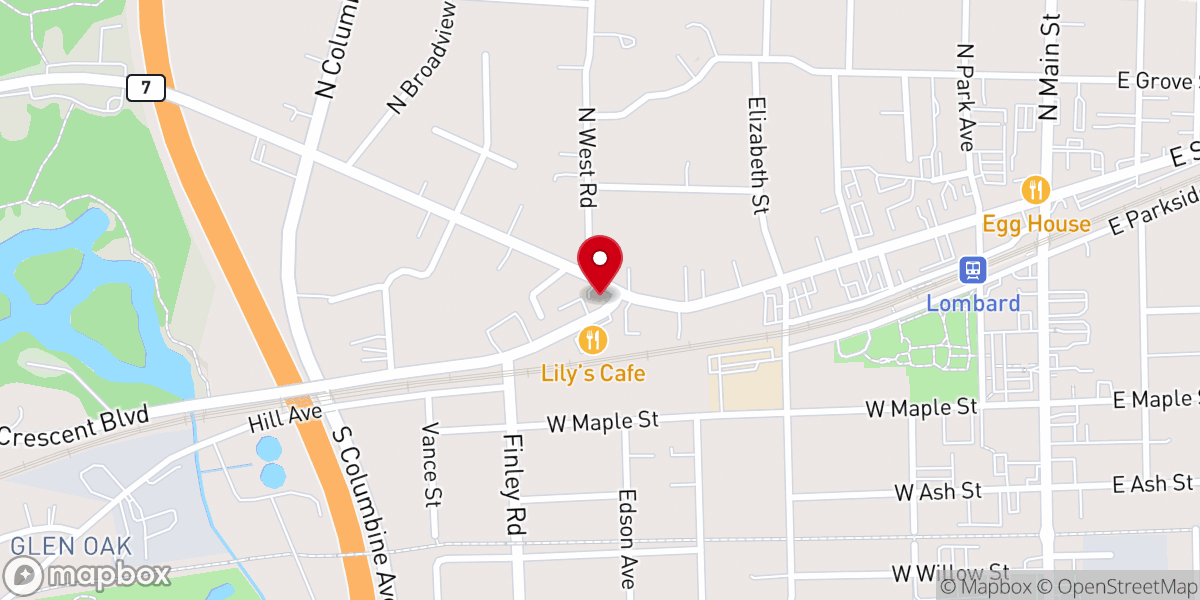 Map showing location of God's Congregation Worship Center