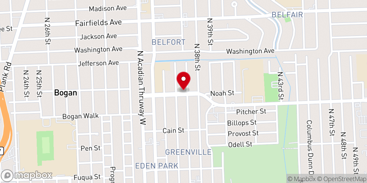Map showing location of Greater Saint Michael Baptist Church
