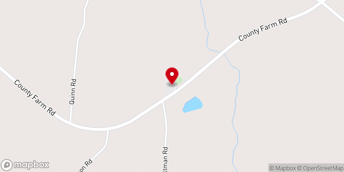 Map showing location of Sand Hill Creek FWB Church