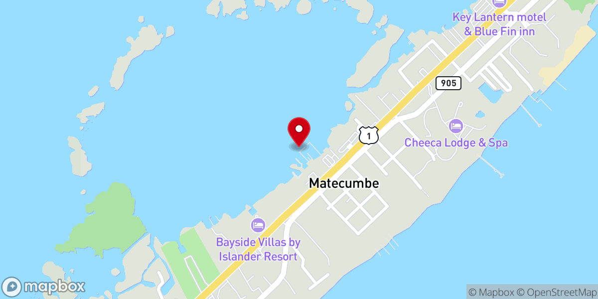 Map showing location of Bluewater In The Keys