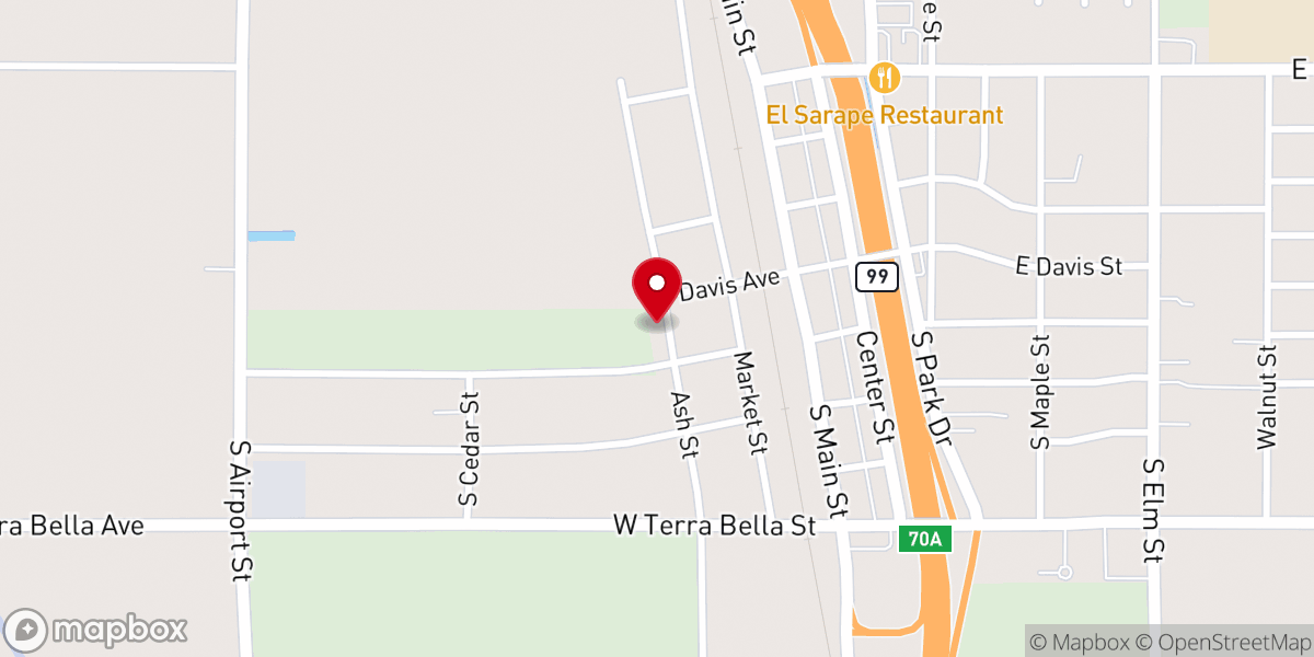 Map showing location of Shiloh Church of God In Christ
