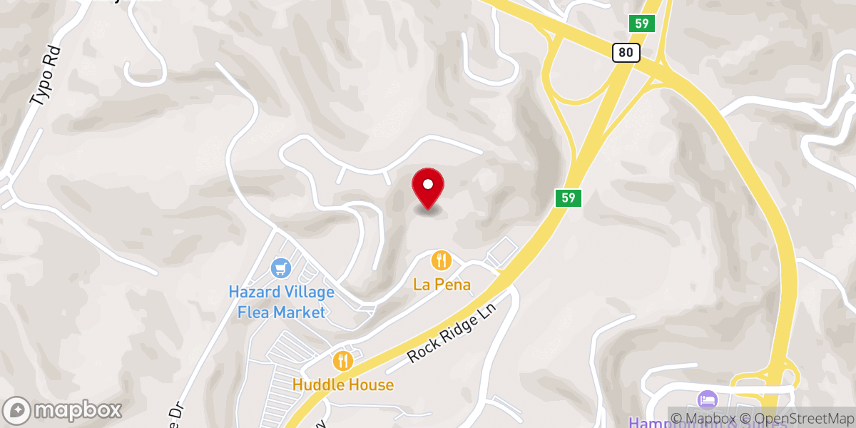 Map showing location of Gospel Light Baptist Church