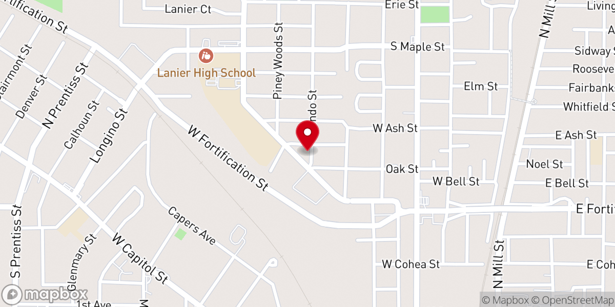 Map showing location of Cherry Grove Missionary Baptist Church Incorporated