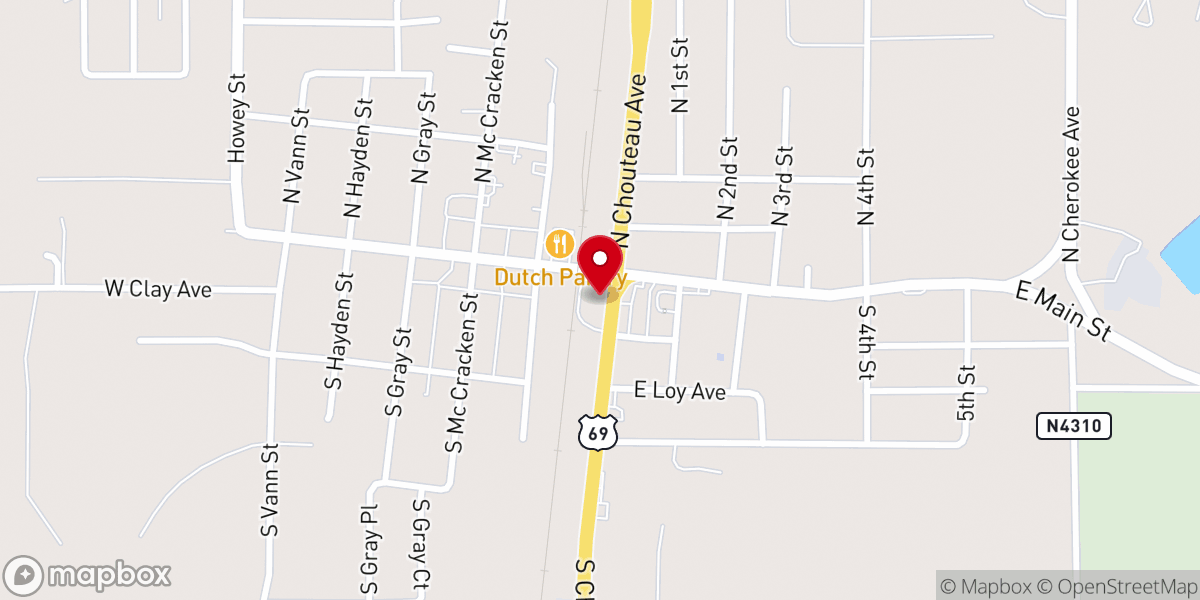 Map showing location of Mark Johnson Ministries Inc
