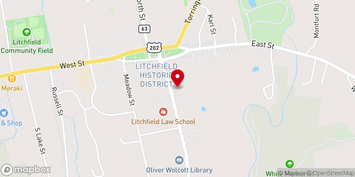 Map showing location of St. Louis de Montfort Parish, Litchfield