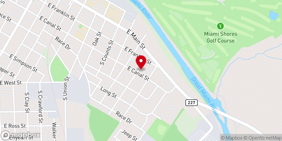Map showing location of Lighthouse Holiness Chapel