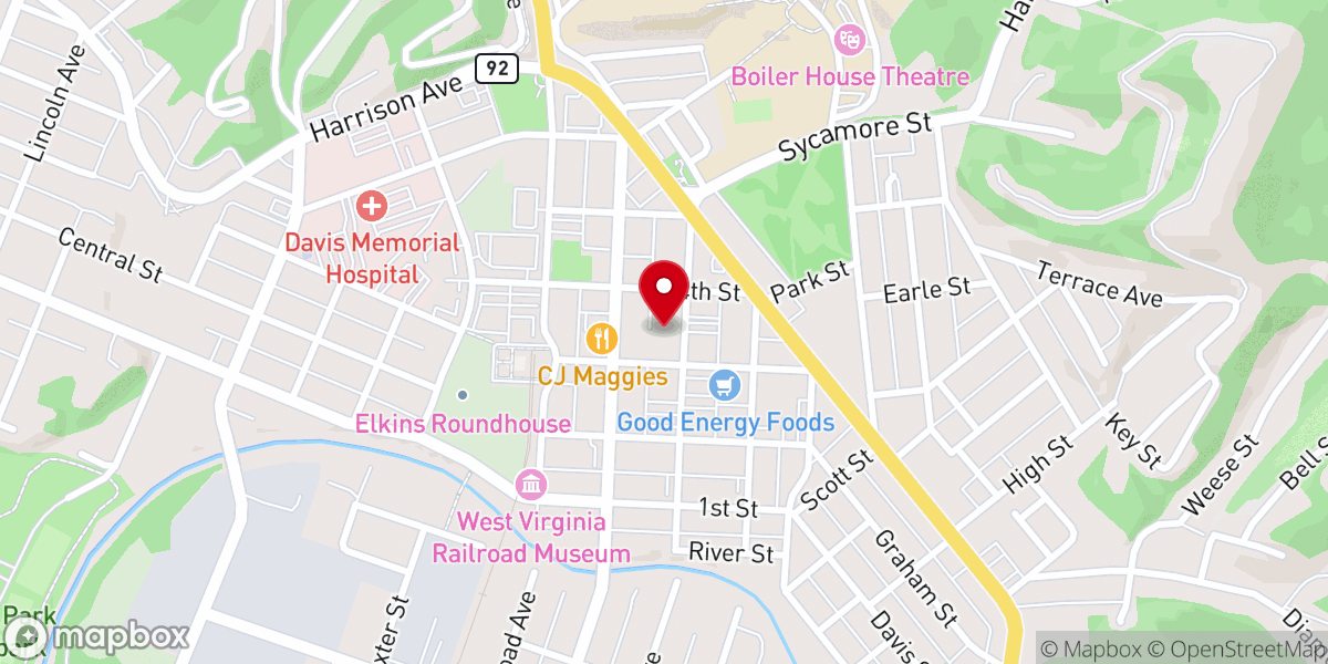 Map showing location of First United Methodist Church
