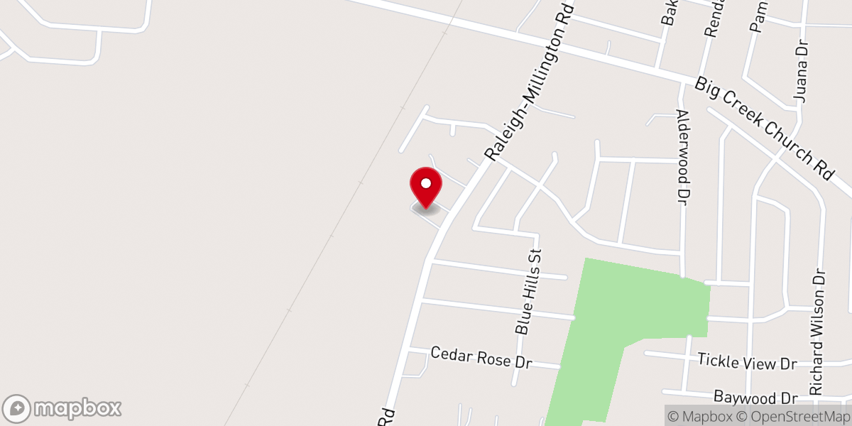 Map showing location of Southside Church