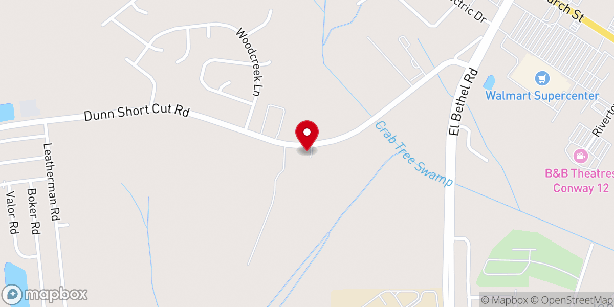 Map showing location of God's House of Prayer Church