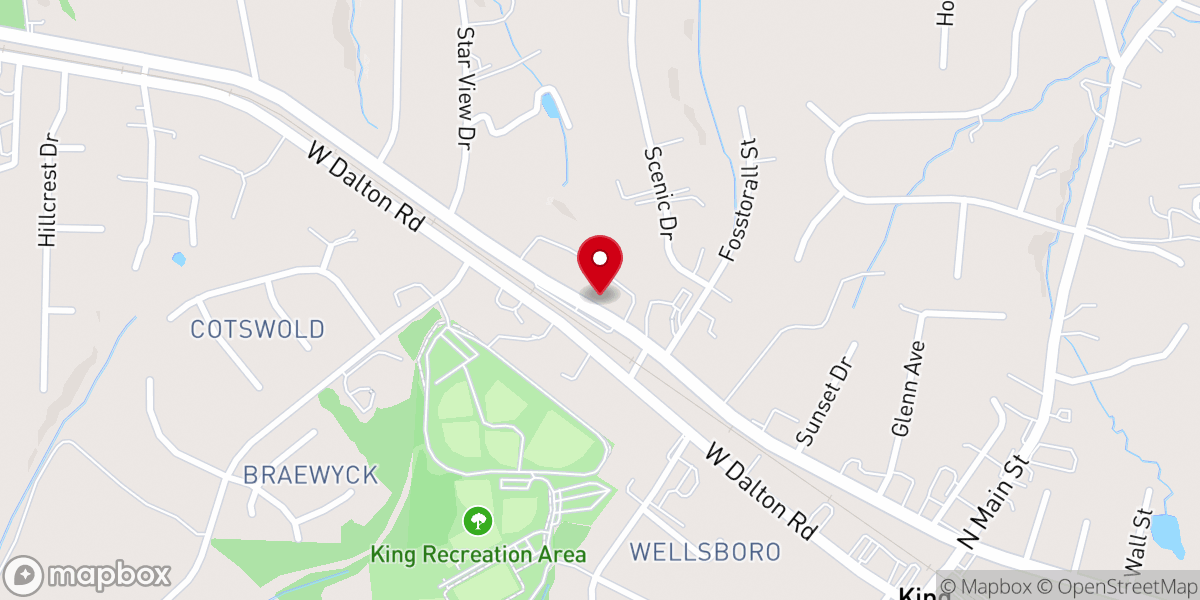 Map showing location of The Rock Church