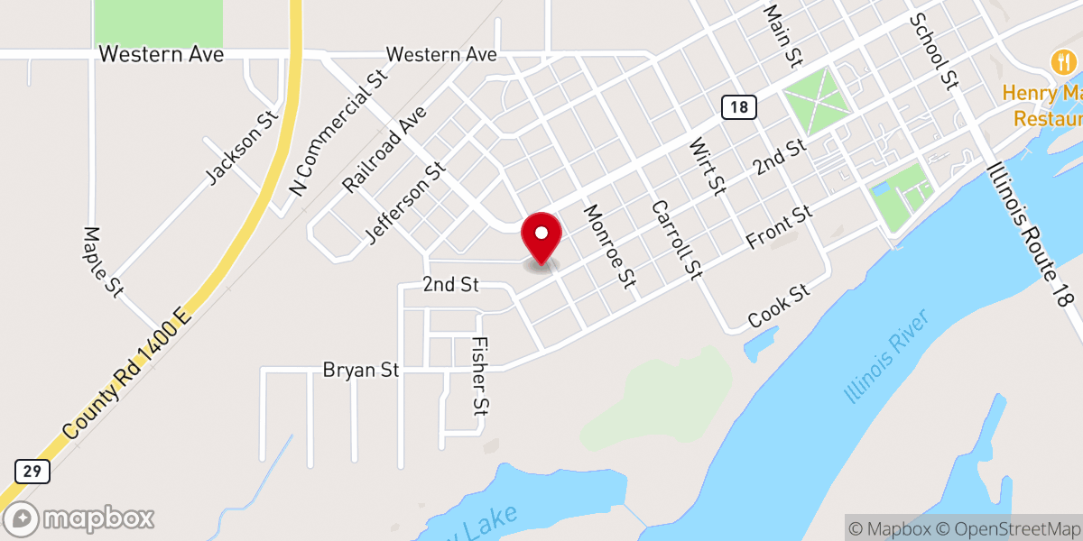 Map showing location of St Mary's Catholic Services