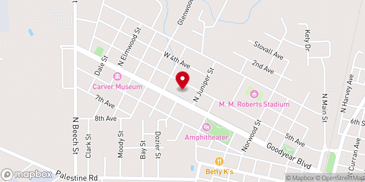 Map showing location of St Charles Catholic Church
