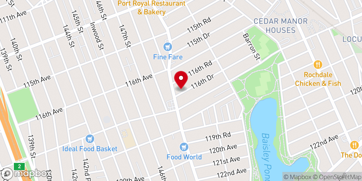 Map showing location of Seventh Day Church of God (Reformed) - SDCOG NY