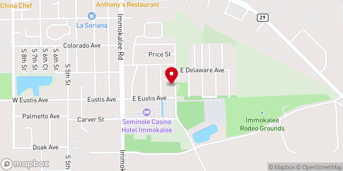 Map showing location of Jesucristo es “El Único Camino” Asamblea Apostólica