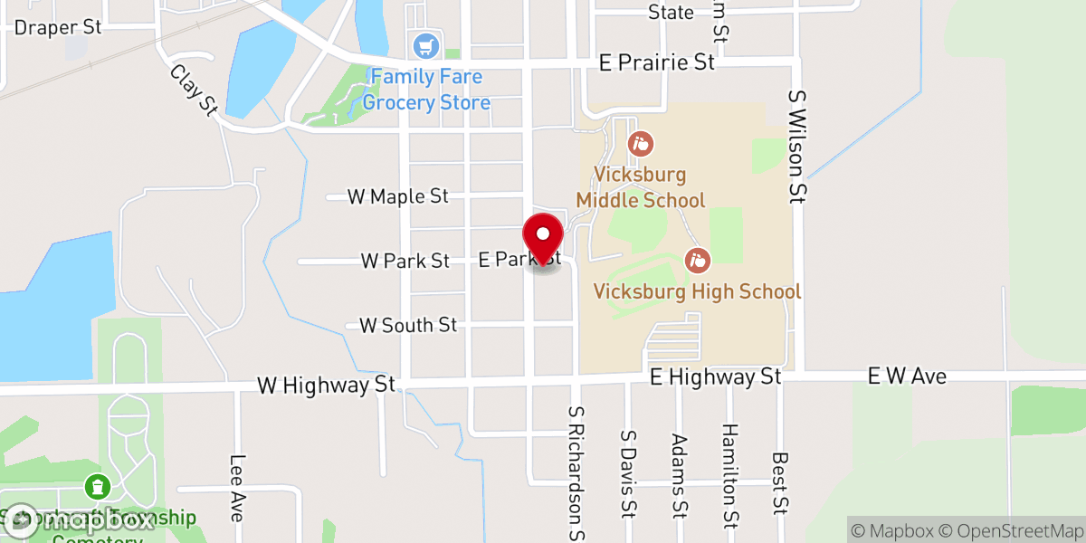 Map showing location of Grace Community Church