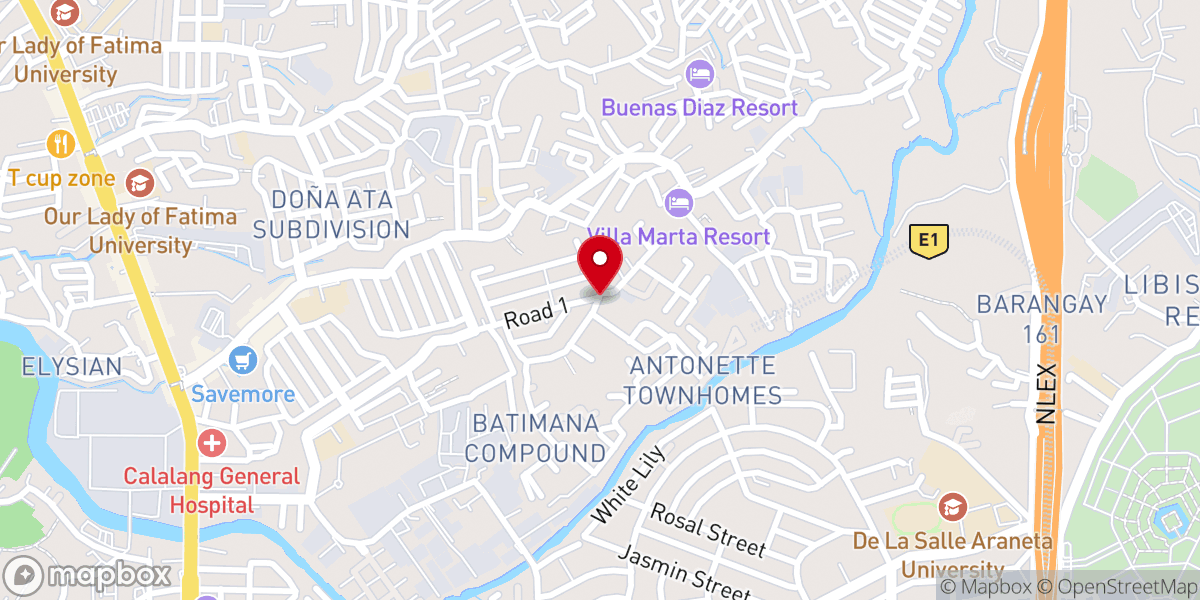 Map showing location of Lord Jesus Christ Church