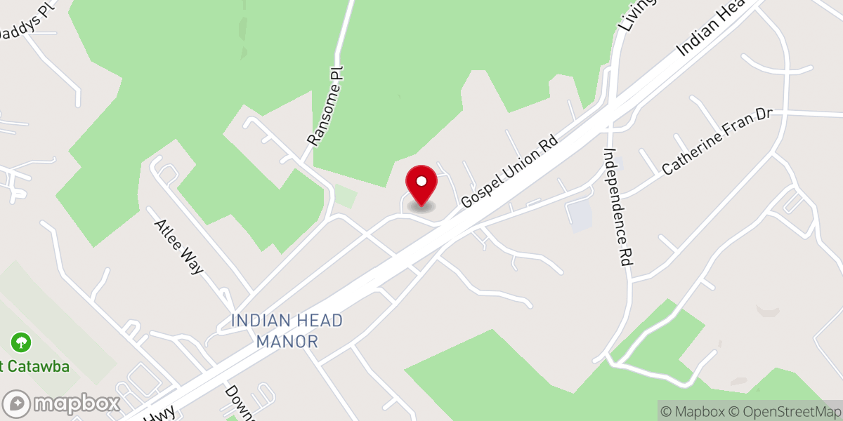 Map showing location of Gospel Union Church
