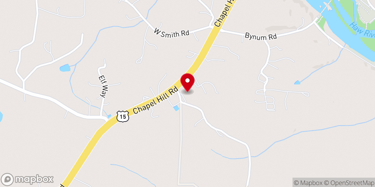 Map showing location of Rock Spring Baptist Church