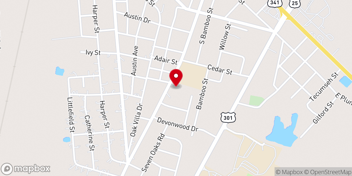 Map showing location of Saint Pauls Episcopal Church