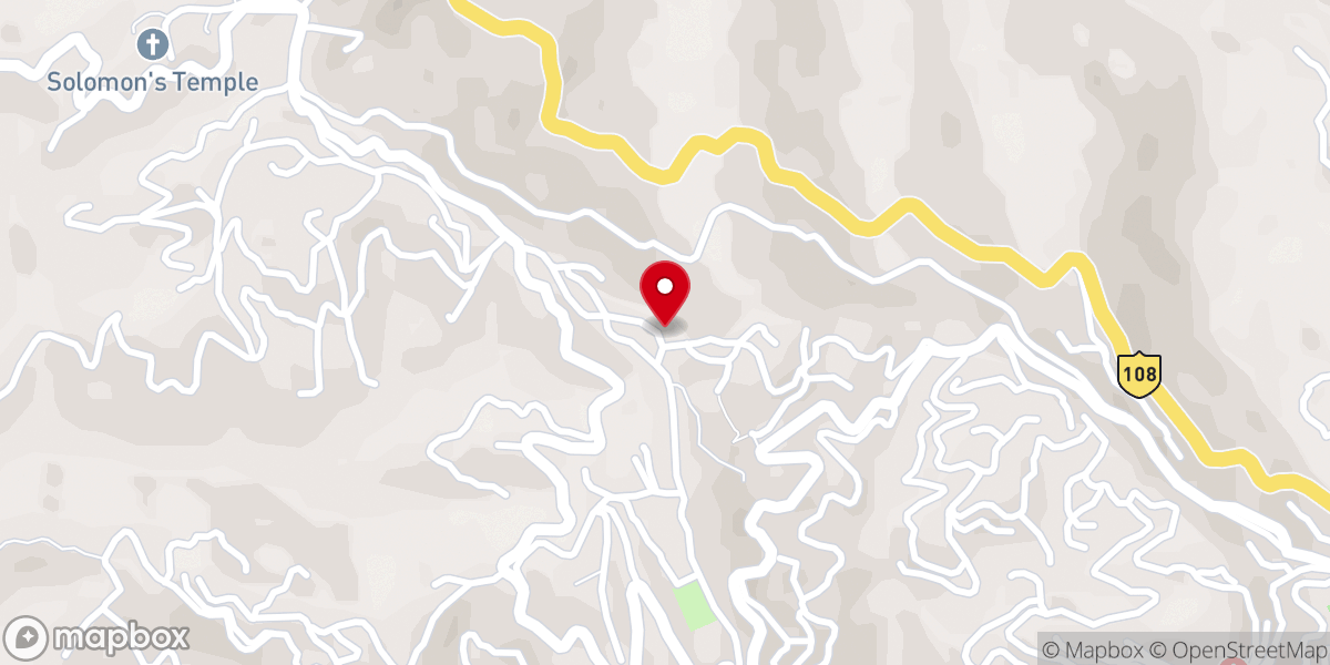 Map showing location of Luangmual Presbyterian Church