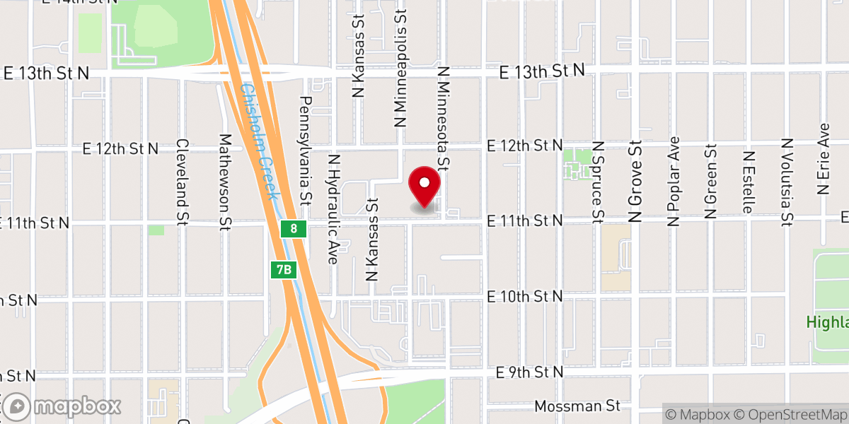 Map showing location of The Center