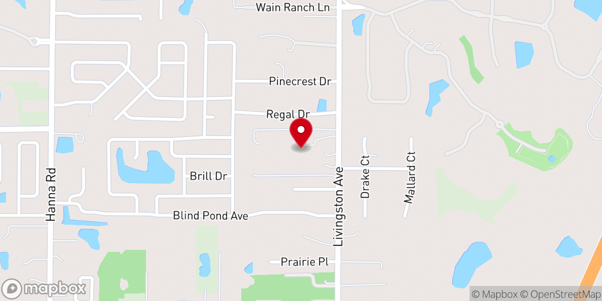Map showing location of Calvary Chapel Tampa