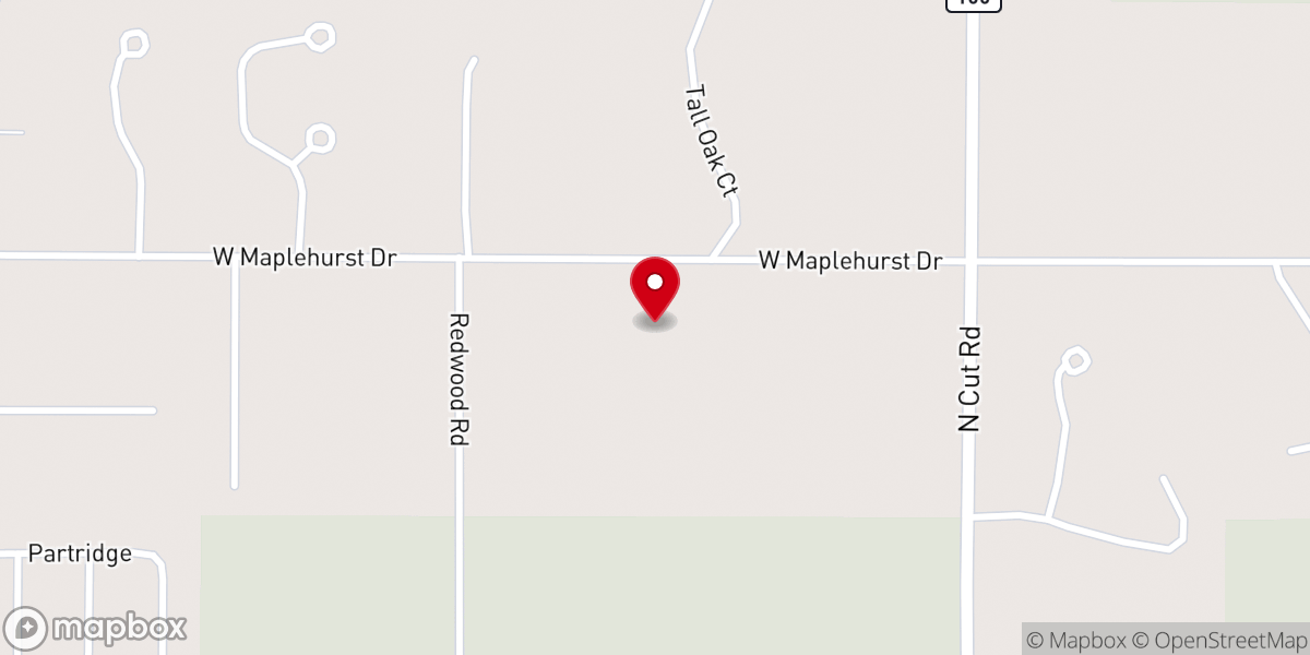 Map showing location of Immanuel Baptist Church