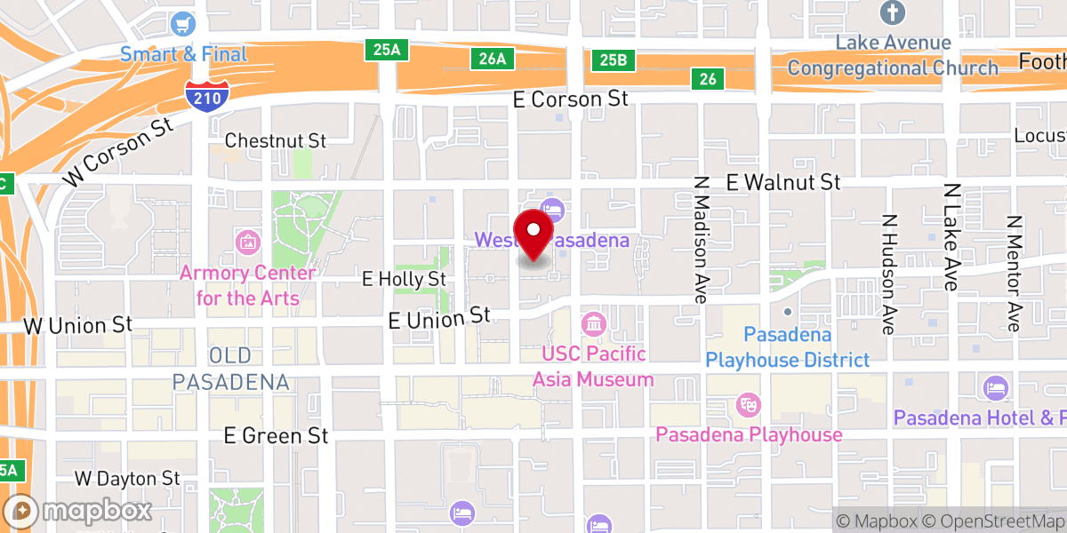 Map showing location of All Saints Episcopal Church