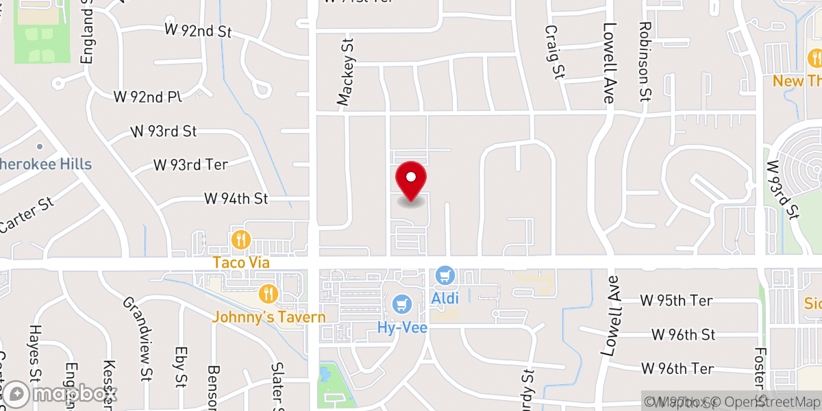 Map showing location of Valley View United Methodist Church