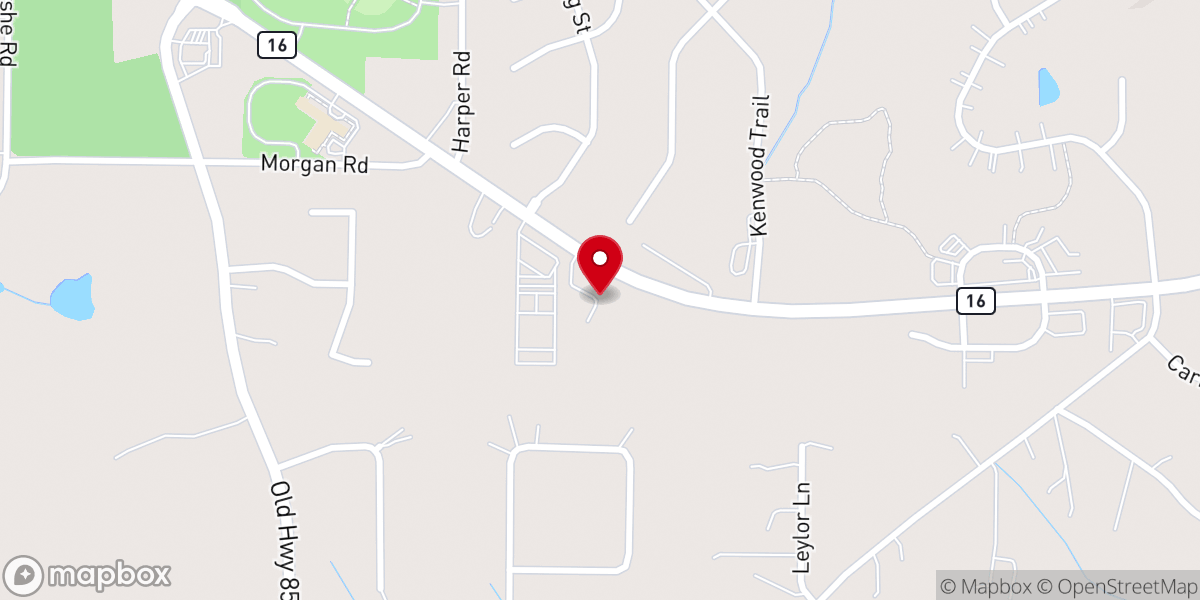Map showing location of Greater Atlanta Pentecostal
