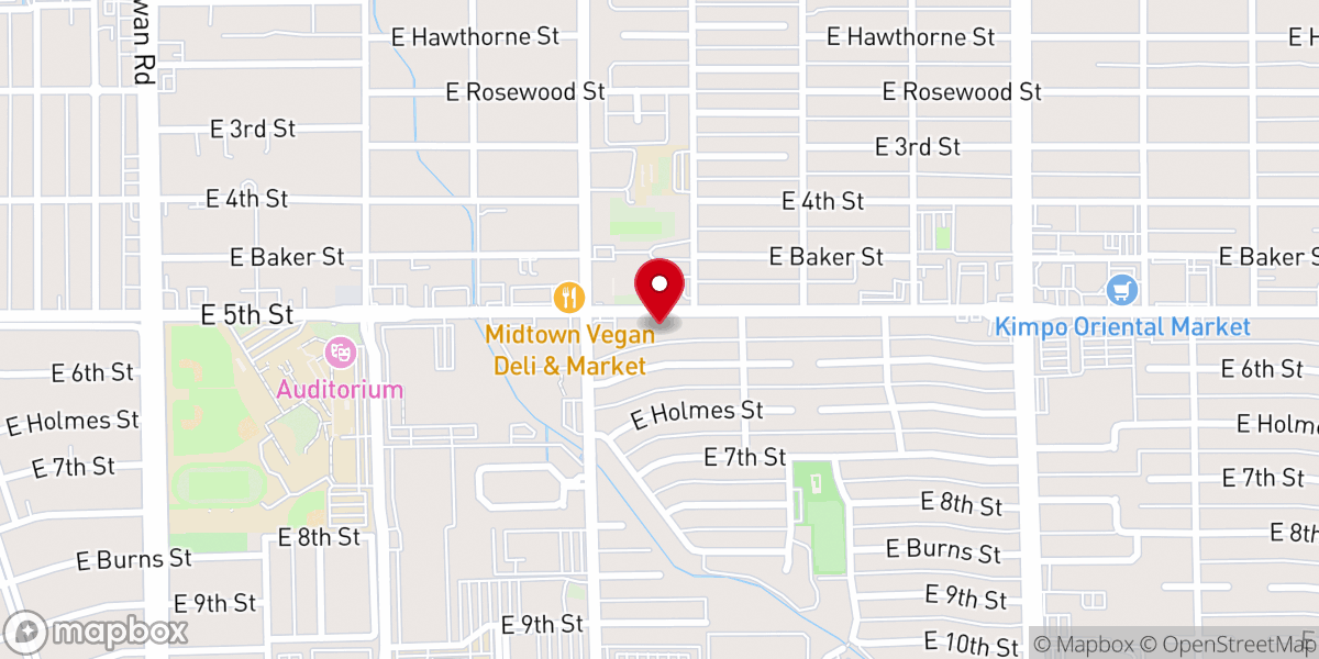 Map showing location of Congregation Chofetz Chayim